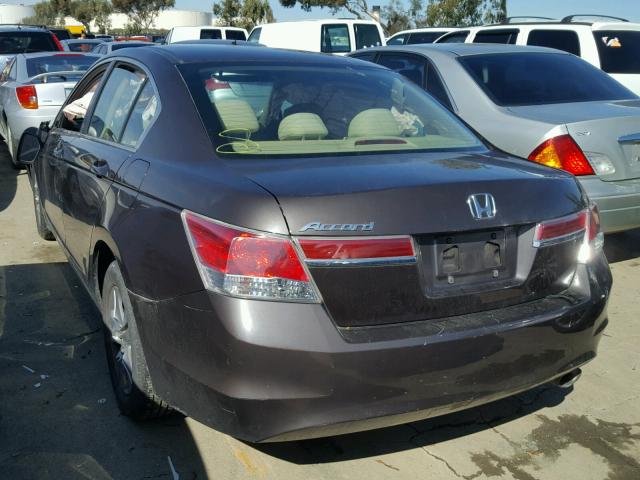 1HGCP2F44BA099287 - 2011 HONDA ACCORD LXP BROWN photo 3