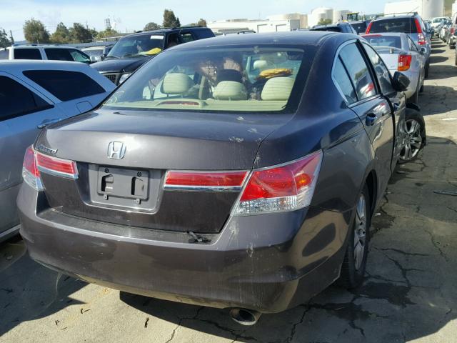 1HGCP2F44BA099287 - 2011 HONDA ACCORD LXP BROWN photo 4