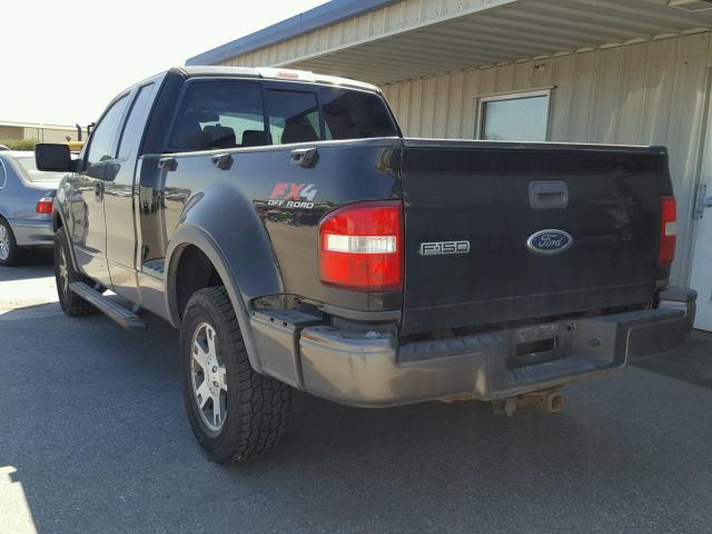 1FTPX04564KD00121 - 2004 FORD F150 BLACK photo 3