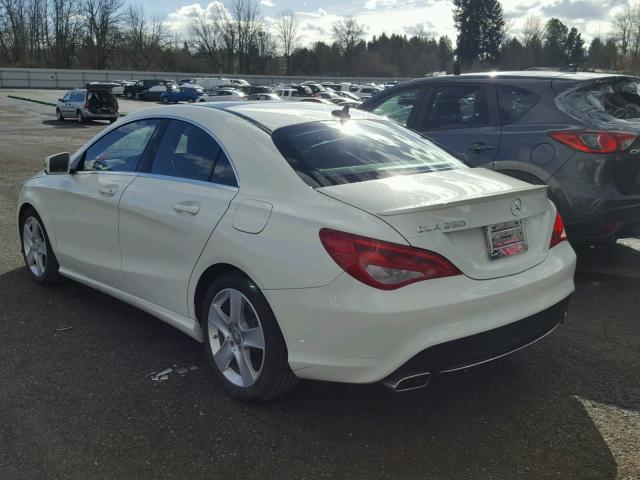 WDDSJ4EB5GN353103 - 2016 MERCEDES-BENZ CLA 250 WHITE photo 3