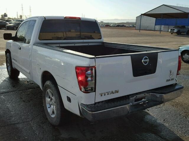 1N6AA06A55N540369 - 2005 NISSAN TITAN XE WHITE photo 3