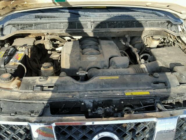 1N6AA06A55N540369 - 2005 NISSAN TITAN XE WHITE photo 7