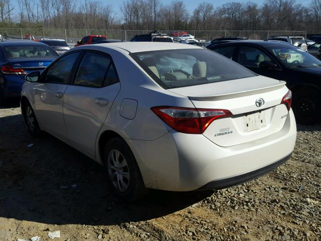 5YFBPRHE8EP039165 - 2014 TOYOTA COROLLA EC 白色 照片 3