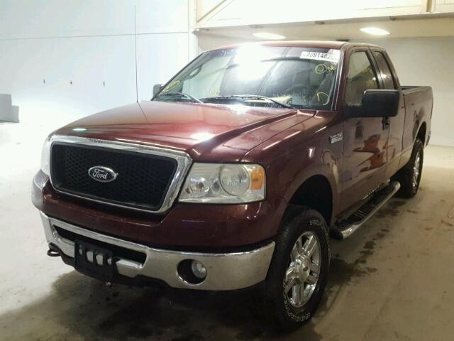 1FTPX14596NA07868 - 2006 FORD F150 RED photo 2