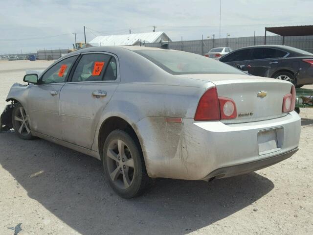 1G1ZC5E06CF196556 - 2012 CHEVROLET MALIBU 1LT ნაცრისფერი ფოტო 3