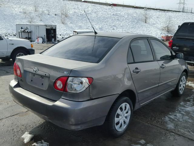 1NXBR38E63Z006765 - 2003 TOYOTA COROLLA CE GRAY photo 4