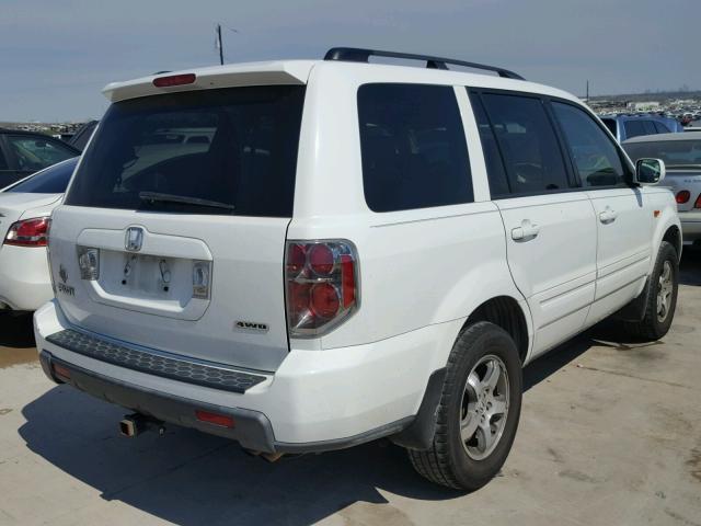 5FNYF18528B047566 - 2008 HONDA PILOT EXL WHITE photo 4