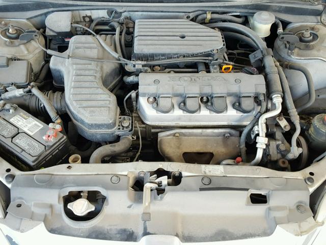 2HGES16582H535831 - 2002 HONDA CIVIC LX SILVER photo 7