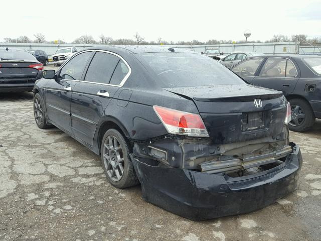 1HGCP36819A011024 - 2009 HONDA ACCORD EXL BLACK photo 3