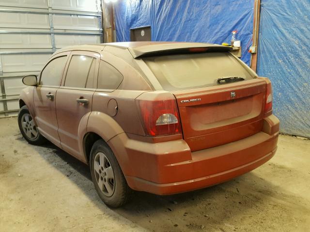 1B3HB28B27D266560 - 2007 DODGE CALIBER ORANGE photo 3