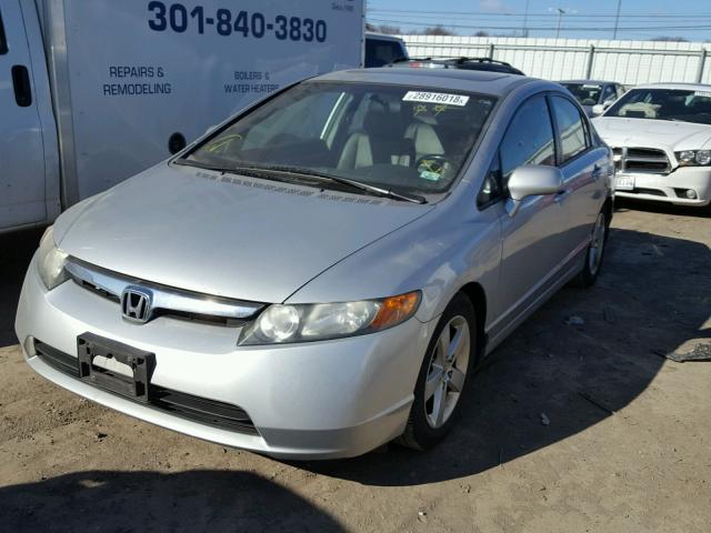 1HGFA16948L057770 - 2008 HONDA CIVIC EXL SILVER photo 2