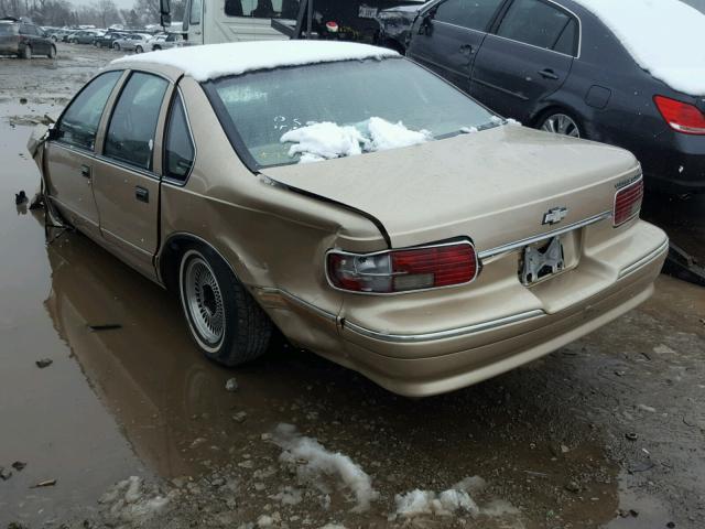 1G1BL52W3SR157480 - 1995 CHEVROLET CAPRICE CL BEIGE photo 3