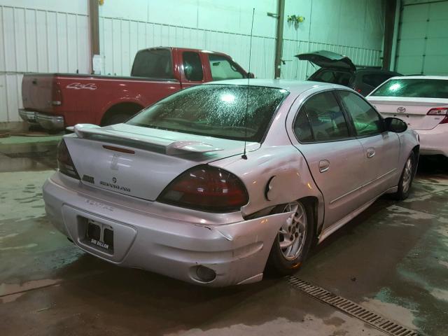 1G2NF52E73M581220 - 2003 PONTIAC GRAND AM S SILVER photo 4