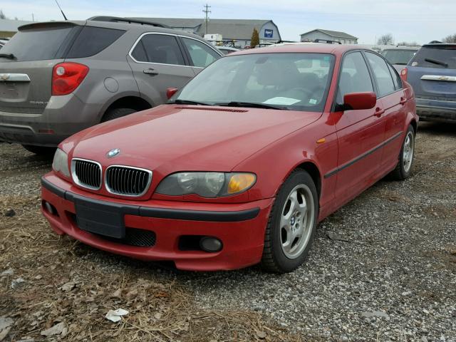 WBAEV53404KM34865 - 2004 BMW 330 I RED photo 2