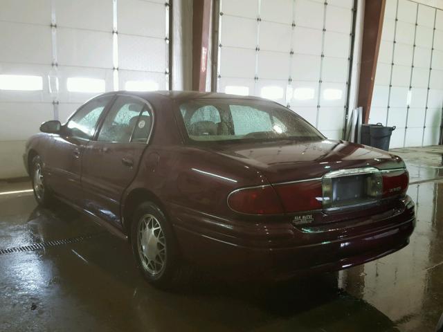 1G4HP52K244131306 - 2004 BUICK LESABRE CU BURGUNDY photo 3