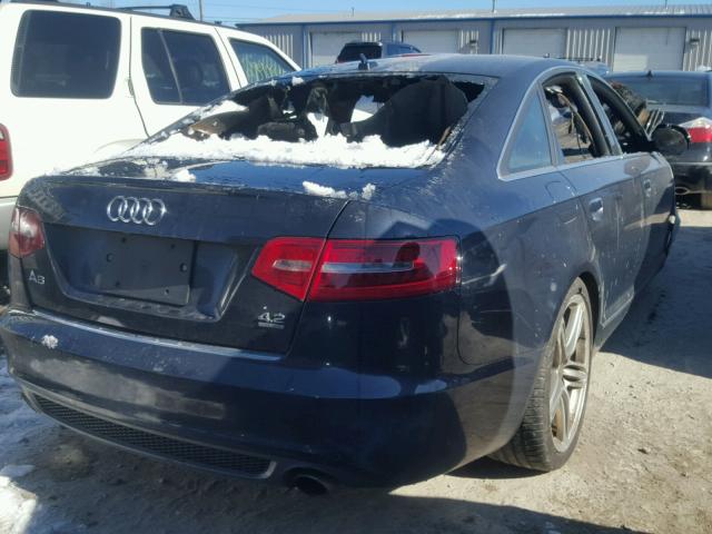 WAUBVBFBXAN000197 - 2010 AUDI A6 PRESTIG BLUE photo 4