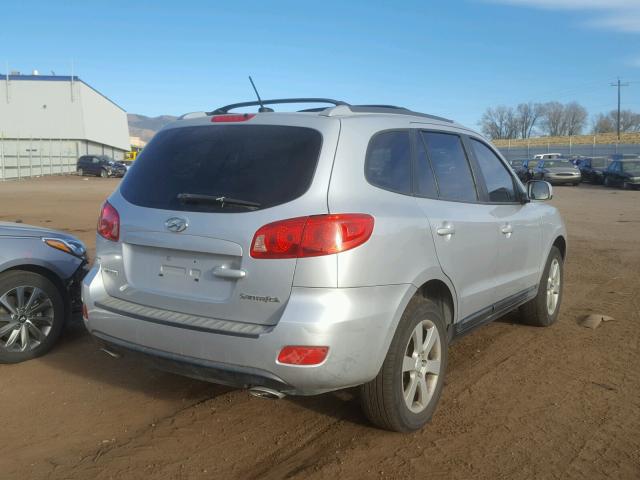 5NMSH13E67H038566 - 2007 HYUNDAI SANTA FE S GRAY photo 4