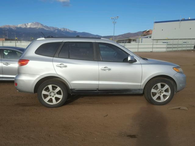 5NMSH13E67H038566 - 2007 HYUNDAI SANTA FE S GRAY photo 9