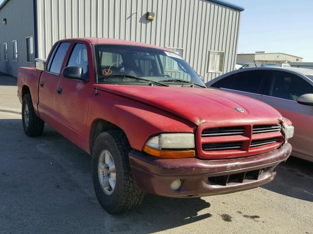 1B7GL2AX9YS739803 - 2000 DODGE DAKOTA QUA RED photo 1