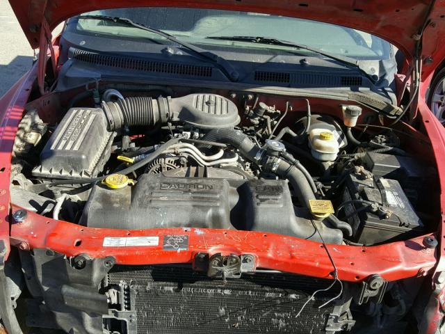 1B7GL2AX9YS739803 - 2000 DODGE DAKOTA QUA RED photo 7