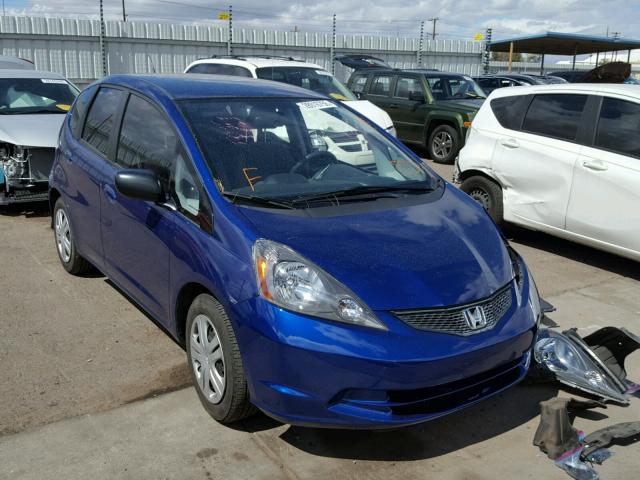 JHMGE8G24AS002876 - 2010 HONDA FIT BLUE photo 1