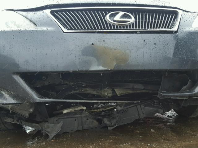 JTHBK262785053797 - 2008 LEXUS IS 250 GRAY photo 9