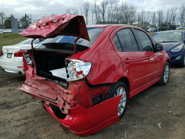 JS2YC414085102261 - 2008 SUZUKI SX4 RED photo 4