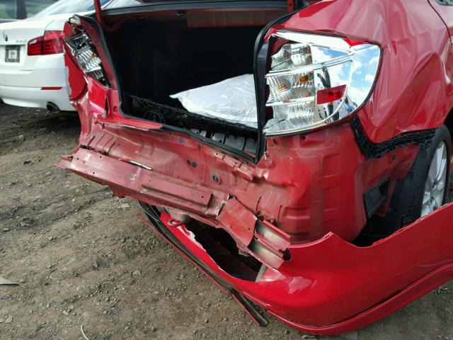 JS2YC414085102261 - 2008 SUZUKI SX4 RED photo 9