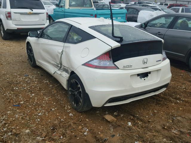 JHMZF1D67FS002513 - 2015 HONDA CR-Z EX WHITE photo 3