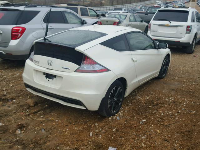 JHMZF1D67FS002513 - 2015 HONDA CR-Z EX WHITE photo 4