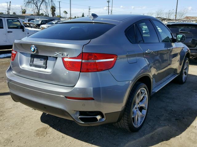 5UXFG8C58BLZ95316 - 2011 BMW X6 XDRIVE5 GRAY photo 4