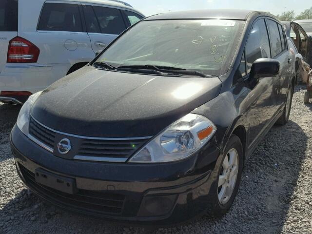 3N1BC13E87L407142 - 2007 NISSAN VERSA S BLACK photo 2