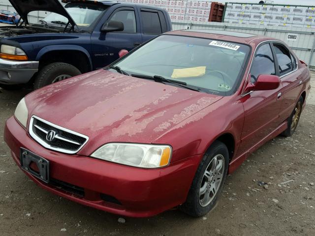 19UUA5676YA021524 - 2000 ACURA 3.2TL RED photo 2