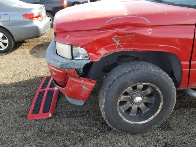 3B7HC13Z0VG760796 - 1997 DODGE RAM 1500 RED photo 9