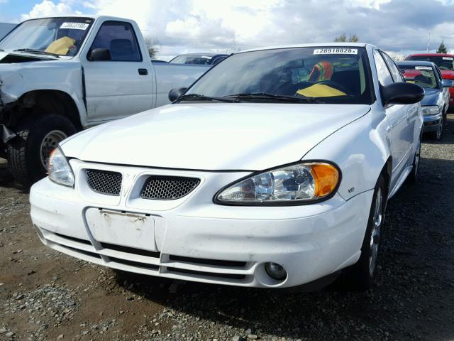 1G2NF52E43M517149 - 2003 PONTIAC GRAND AM S WHITE photo 2