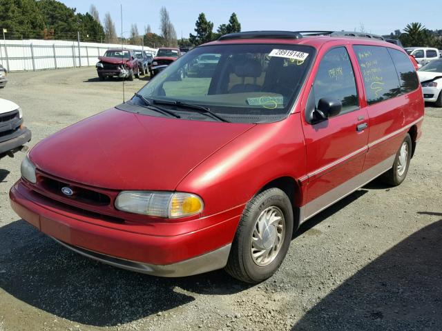 2FMDA5144SBC42283 - 1995 FORD WINDSTAR W RED photo 2