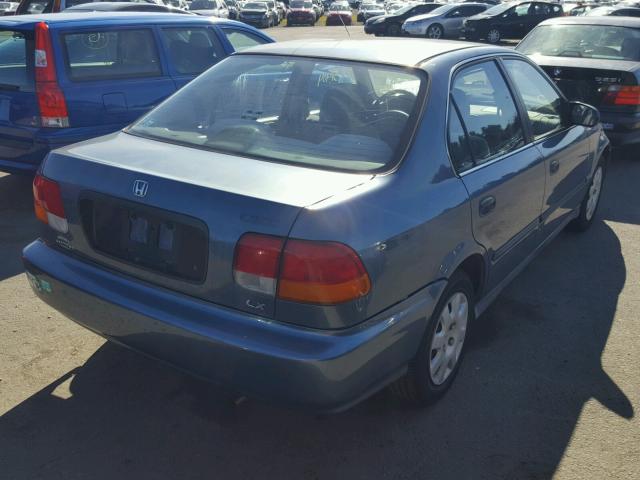 1HGEJ6573WL031523 - 1998 HONDA CIVIC LX BLUE photo 4