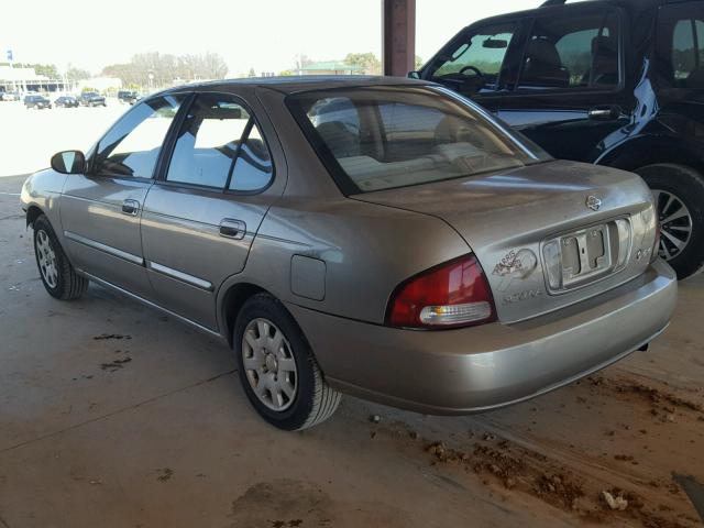 3N1CB51D61L507708 - 2001 NISSAN SENTRA XE GRAY photo 3