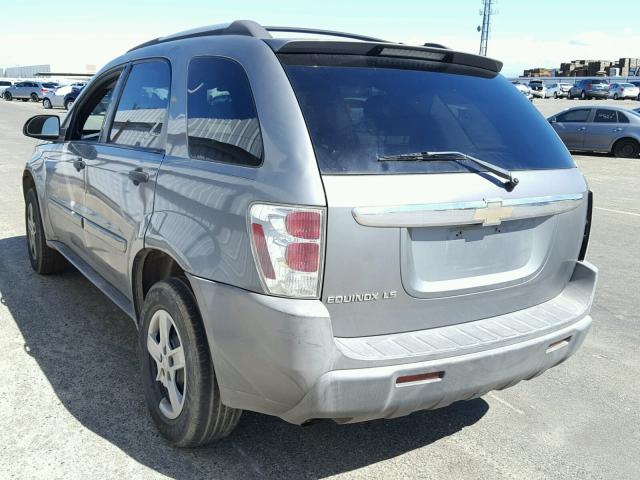 2CNDL13FX56204507 - 2005 CHEVROLET EQUINOX LS GRAY photo 3