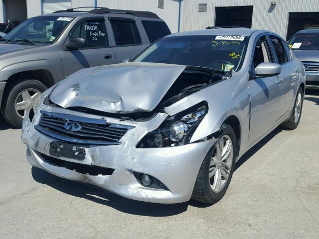 JN1CV6AP3BM502707 - 2011 INFINITI G37 BASE SILVER photo 2