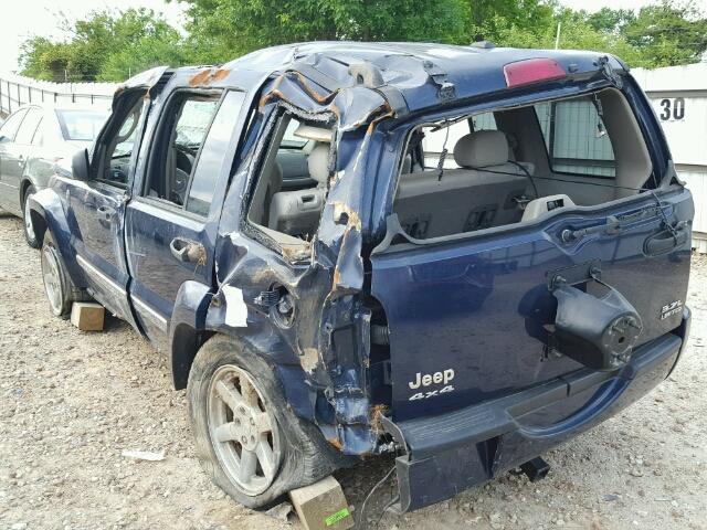 1J4GL58K17W533341 - 2007 JEEP LIBERTY LI BLUE photo 9