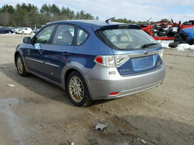 JF1GH63638G824089 - 2008 SUBARU IMPREZA OU BLUE photo 3