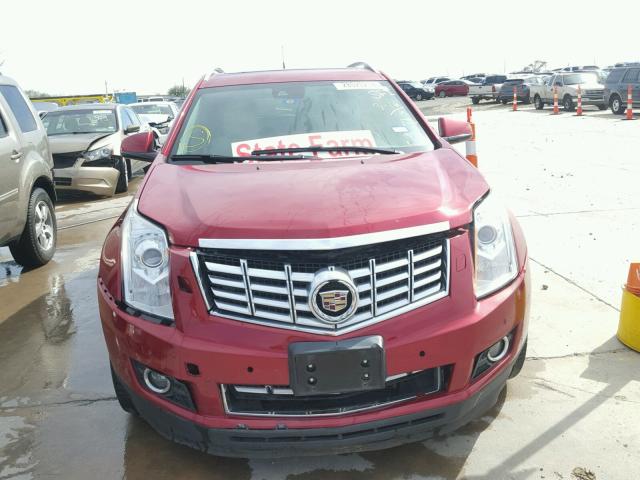 3GYFNEE37DS509233 - 2013 CADILLAC SRX PREMIU RED photo 9