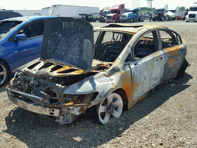 2HGFA16818H310676 - 2008 HONDA CIVIC EX BURN photo 2