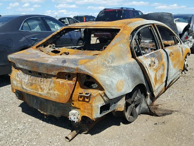 2HGFA16818H310676 - 2008 HONDA CIVIC EX BURN photo 4