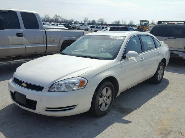 2G1WT58N279306771 - 2007 CHEVROLET IMPALA LT WHITE photo 2