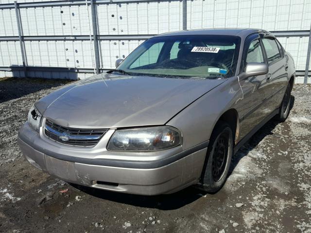 2G1WF52E229380099 - 2002 CHEVROLET IMPALA GOLD photo 2