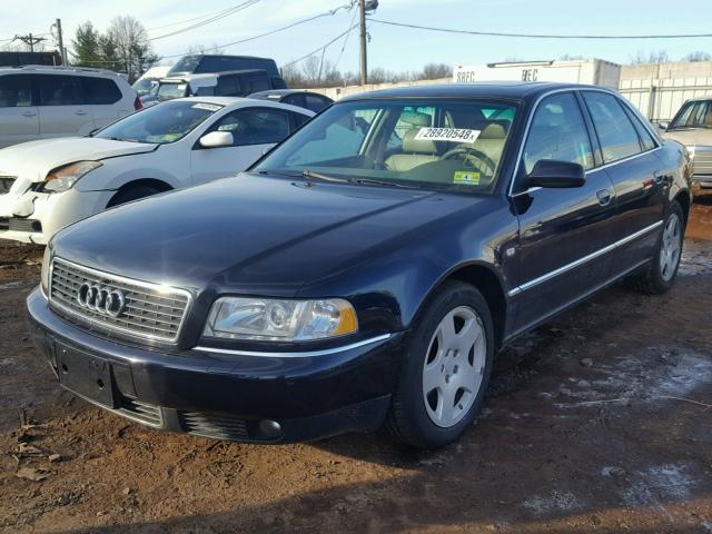 WAUFL44D73N001804 - 2003 AUDI A8 QUATTRO BLUE photo 2