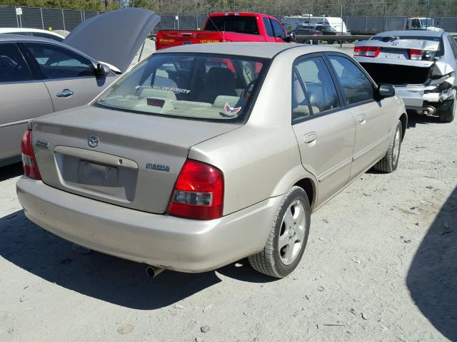 JM1BJ225110473305 - 2001 MAZDA PROTEGE LX BEIGE photo 1