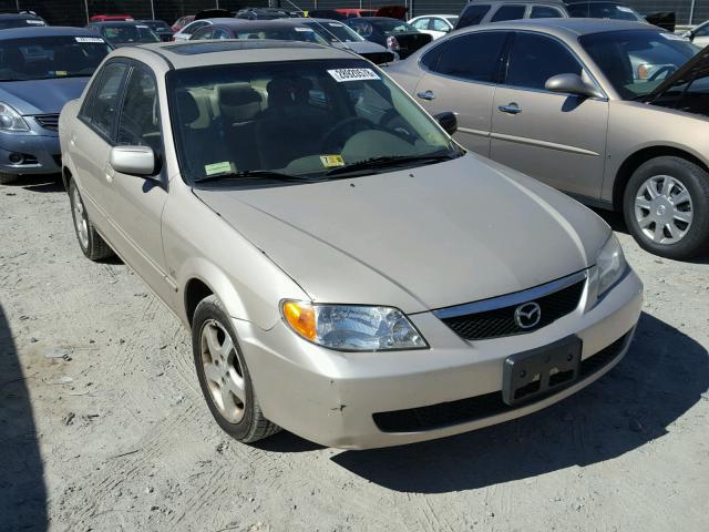 JM1BJ225110473305 - 2001 MAZDA PROTEGE LX BEIGE photo 4